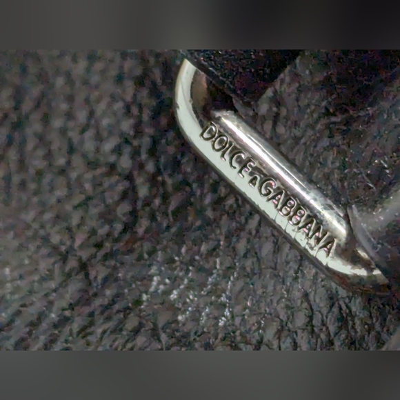 D&G Dolce& Gabbana Leather Duffle Luggage Black travel bag - Picture 13 of 15